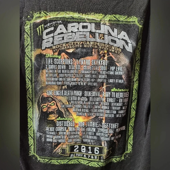 Other - Carolina Rebellion 2016 Concert Tshirt